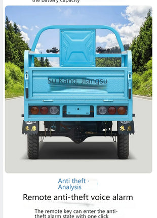 Agricultural tricycle electric tricycle 1000w load capacity 1ton farm specific delivery vehicle - Riparo82