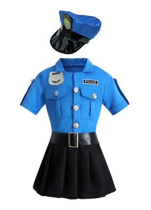 Abiti da gioco di ruolo della polizia Abiti da vestire Tute uniformi da ufficiale di polizia Costumi di performance di Halloween