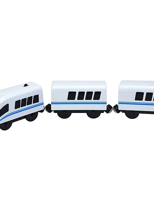 Locomotiva in legno Magnetic Electric Car Train Toys Fit Biro wood Diecast Slot Train Track Railway Educational Toys For Kids