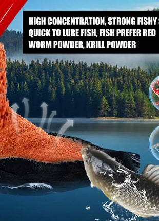 Flavours Boillie additive Fishmeal Fish Buster Carp Killer Fishing Bloodworm Powder Red worm Fishing Attractant Bait - Riparo82