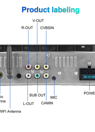 Hikity 2+64G Carplay Android 1din Car Radio Android Auto Stereo 6.86" GPS Navigation Player support FM WiFi USB Rear Camera - Riparo82