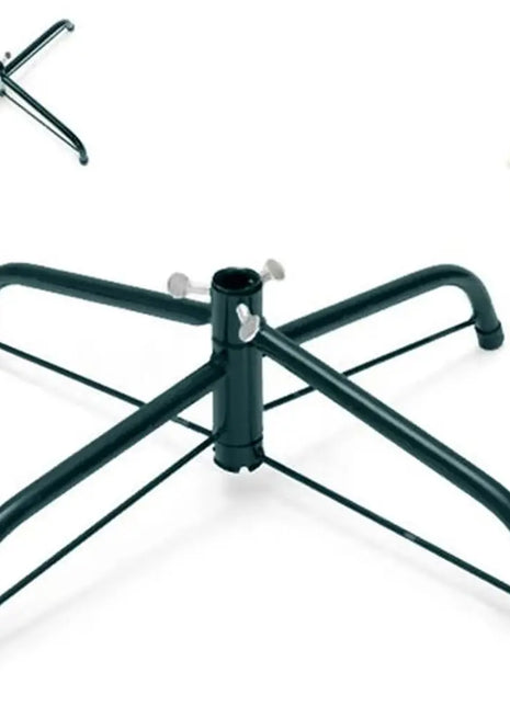 Base per supporto per albero di Natale in metallo Robusta base rotante per albero di Natale artificiale Gambe per supporto per albero di Natale - riparo82