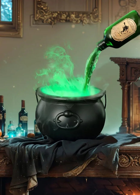 Halloween Black Witch Bowl Magic Float Bottle and Diffuser Horror House Decoration Hocus Pocus Party Scary Props Halloween Decor - Riparo82
