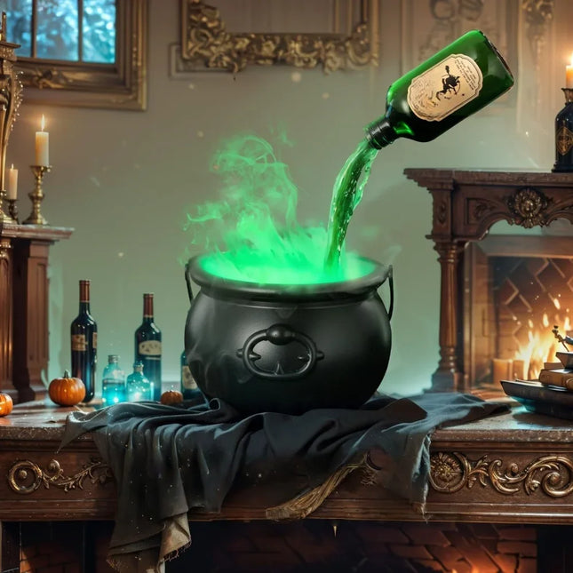 Halloween Black Witch Bowl Magic Float Bottle and Diffuser Horror House Decoration Hocus Pocus Party Scary Props Halloween Decor