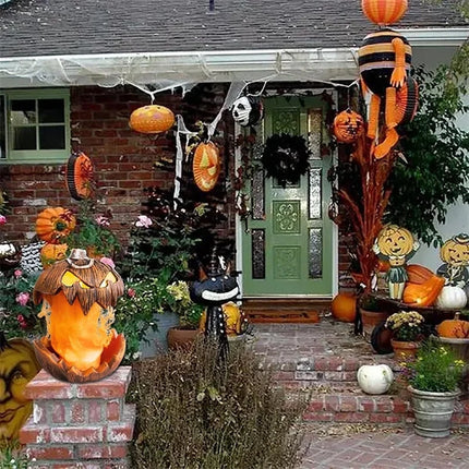 Pumpkin Halloween Animated Prop Rising Falling Terrifying Sound Atmosphere Light Scary Haunted House Party Decoration Gifts New