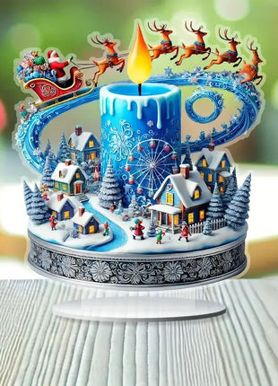 Supporto in acrilico Artigianato personalizzato Festa della mamma Festa del papà Regalo di Natale di Halloween - riparo82