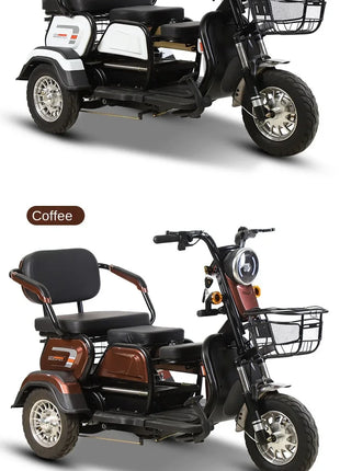 Electric Tricycle, Adult, Elderly, Leisure, Small-scale Home Transport for Children. - Riparo82