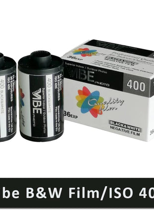 1 rotolo/2 rotolo/3 rotolo/5 rotolo VIBE 400 Pellicola bianca e nera ISO 400 35mm 135 Pellicola negativa 36EXP/rotolo per fotocamera Kodak (due data 3.2026)