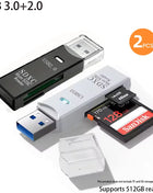 Lettore di schede USB 3.0 multifunzionale 2 in 1Micro SD TFMemoryCardReaderUSBFlashDrive Adattatore per schede per PC Accessori per laptop