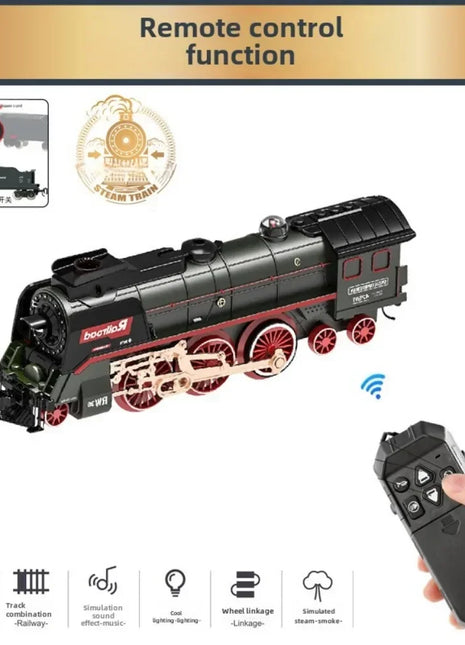 Locomotiva ferroviaria classica Accessori per treni a vapore retrò Carrozza Paletta Pista del treno Giocattoli per bambini per ragazzo - riparo82