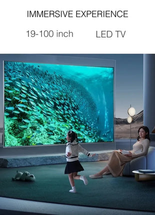Smart TV Full high definition 1080P 4k 32 42 43 50 55 65 75 Android Light Emitting Diode TV Flat Panel - Riparo82