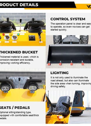 Mini Caricatore Skid Steer Motore EPA - Minicaricatore Alta Efficienza - riparo82