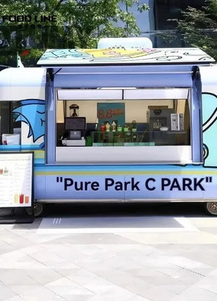 Heavy Duty Customized Street Mobile Food Truck Trailer for Street Vending Ice Cream Pizza Bbq Food Trailer with Warranty - Riparo82