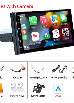 Android 11 Car Radio 1 din Stereo Autoradio Carplay Andriod Auto 32G  7"/9"/10" Universal WIFI GPS Car Audio Multimedia Player - Riparo82