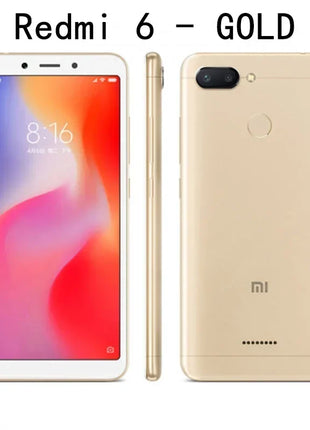 Original Xiaomi Redmi 6 4GB 64GB 13000mAh 6.6 inch celular googleplay Fingerprint Octa-core Global Rom 4G Smartphone - Riparo82