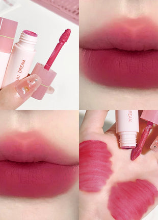 JUJU DREAM 6 Color Matte Lip Glaze - Long-lasting, colourless, non-stick cup velvet, student-friendly, brightening nude lipstick - Riparo82