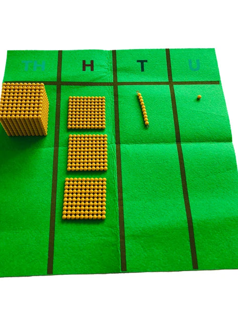 Tappetino Montessori per simboli decimali materiali matematici attrezzature educative per la prima infanzia bambini risorse per l'apprendimento insegnamento - riparo82