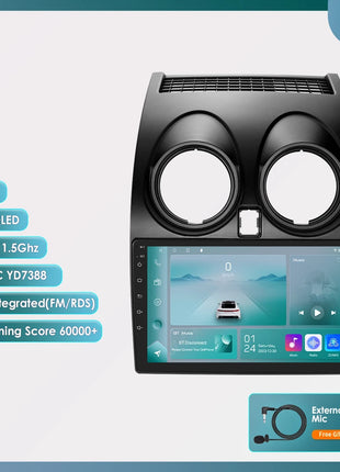 Hizpo 8G+128 AI Voice Car Radio Android Auto Multimedia For Nissan Qashqai J10 2006 2007 2008-2013 Carplay 4G 2din GPS autoradio