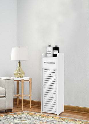 Mobili da Bagno, Colonna Portaoggetti Bianca, Mobiletto da Bagno, Bianco