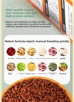 YUR KWAI Turtle Color Enhancing Food - Vibrant Red/Yellow Formula for Box Turtles (Yellow-Margined/Red-Face/Fire) - Riparo82