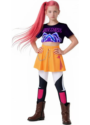 Anime Movie KPOP Demon Hunters Zoey Rumi Mira Costume Cosplay Halloween Carnevale Festa Gioco di ruolo Uniforme Prop