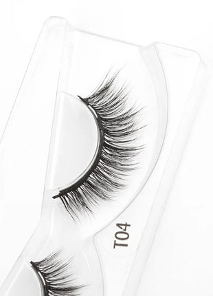 1 Pair Magnetic Eyelashes Wispy 3D Mink Lashes Natural Long Faux Cilios Eyelash Extension Handmade False Eyelashes Makeup Tools