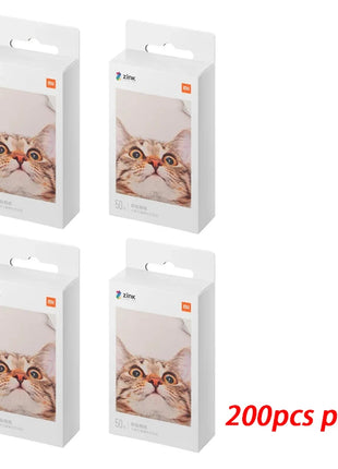 50/100 PCS Xiaomi ZINK Carta per stampante tascabile Stampa fotografica autoadesiva Xiaomi Mini carta per stampante fotografica tascabile da 3 pollici