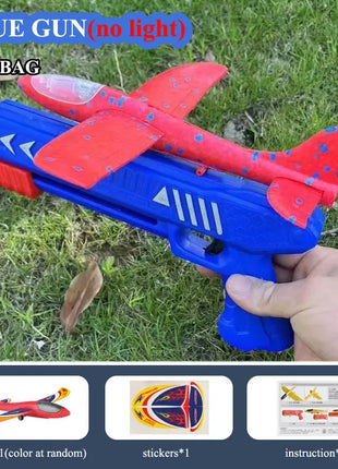 Bambini 24/34 cm Schiuma Aereo Lanciatore Giocattolo da esterno per Ragazzi Sport Catapulta Gioco Bambini Ragazza Compleanno Regali di Natale - riparo82