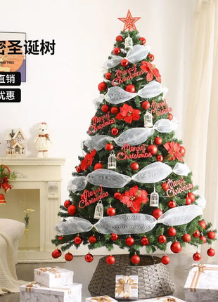 Albero di Natale Casa Nuova crittografia Luminoso Grandi decorazioni natalizie Pacchetto fai da te di lusso