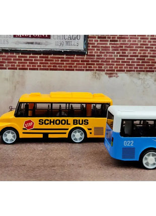Ornamenti a forma di autobus ad alta imitazione Regalo per bambini di alta qualità Hobby Modello di autobus in lega Giocattoli di autobus estesi Tirare indietro il modello di veicolo - riparo82