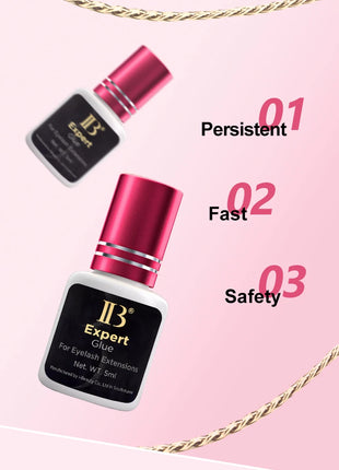 IBeauty Expert Glue For False Eyelashes Extensions Supplies Adhesive Wine Red Cap 5ml Korea Original Makeup Tools Lava Lash - Riparo82