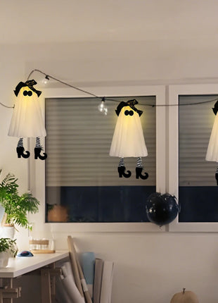 Halloween LED Light Up Witch Ghost for Halloween Party Home Indoor Outdoor Yard Decoration Scary Hanging Ornaments Gift - Riparo82