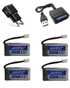 Batteria originale JJRC H36 3.7V 260mAh per E010 E011 E012 E013 Drone per Furibee F36 RC Quadcopter Parti Lipo Batteria e caricabatterie - riparo82