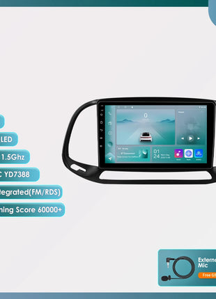 Hizpo AI Voice Autoradio Radio For Fiat Doblo 2015 - 2019 4G Car Multimedia GPS 2din Wireless CarPlay Android Auto Navigation BT