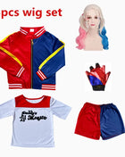 Costume Harley Quinn Carnevale 2026 - Set Completo Bambine con Giacca e Pantaloni