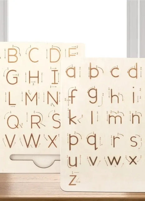 Lavagna Alfabetica Montessori in Legno - Pratica Scrittura Bambini - riparo82