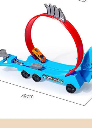 Dinosauro Pista Auto Scorrevole Ferrovia Giocattolo Squalo Binario Assemblato Fai da Te Bambini Giocano Veicoli Giocattoli Educativi per I Ragazzi Regalo - riparo82