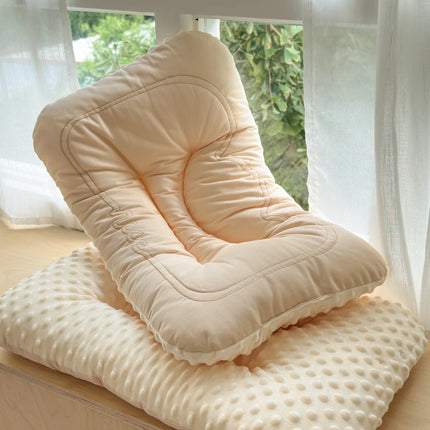 Comfortable Low Pillows for Parent and Child, Pure Cotton and Bean Velvet, Kids Adult Sleeping Pillows, 30x50 cm, 40x60, 48x74cm