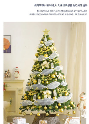 Albero di Natale Casa Nuova crittografia Luminoso Grandi decorazioni natalizie Pacchetto fai da te di lusso