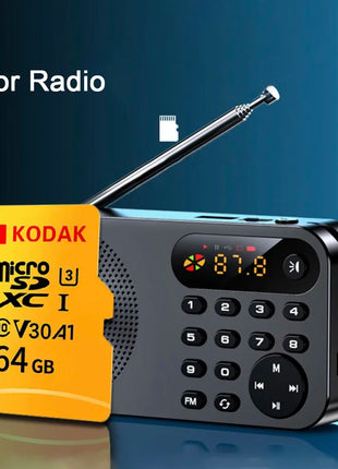 Scheda di memoria MicroSD originale KODAK C10 32GB 64GB Memori Class10 TF Micro SD SDXC 128GB 256GB 512GB A1 U3 V30 4K per fotocamera