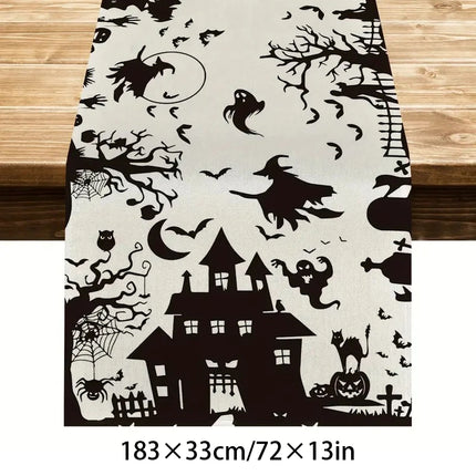 Halloween Tablecloth tablecover table decor Haunted House Pumpkin Spider Web Tablecloth 2025 Halloween Party Decoration Supplies