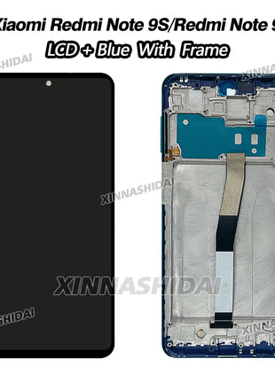 Nuovo Display LCD per Xiaomi Redmi Note 9S LCD M2003J6A1G Display Touch Screen Con Cornice per Redmi Note 9 Pro Sostituzione Dello Schermo - riparo82