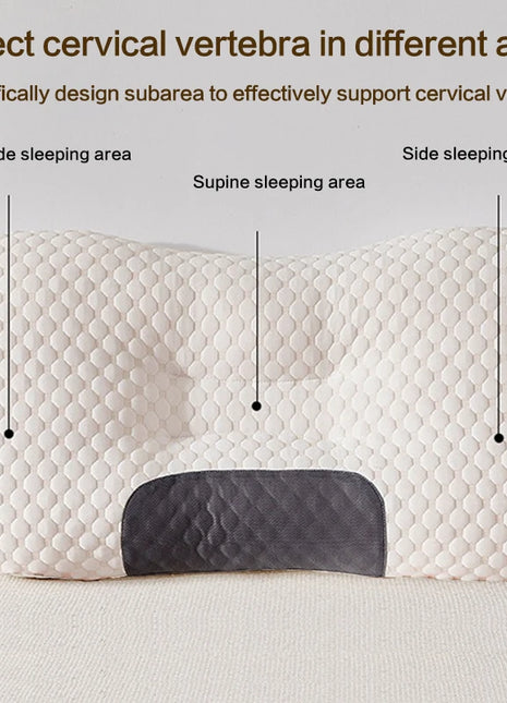 Neck Pillow Help Sleep And Protect The Neck Cervical Orthopedic Household Soybean Fiber SPA Massage Pillow For Sleeping New - Riparo82