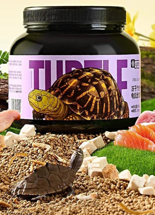 Yee Freeze-Dried Turtle Food - 6-in-1 Floating Pellets with Shrimp, Fish & Vegetables - for Aquatic & Semi-Aquatic Turtles - Riparo82
