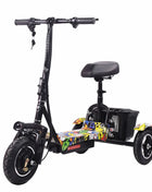 Scooter per mobilità a 3 ruote per adulti Scooter elettrico con manubrio a cestino Piccolo triciclo elettrico pieghevole per pendolari per anziani - riparo82