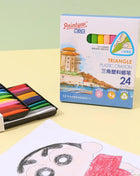12/18/24/36 Colors Non-dirty Hand Plastic Crayons Washable and Erasable Color Crayons Children’s Painting School Office Supplies - Riparo82