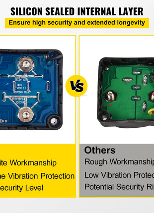VEVOR Split Charge Relay Kit Voltage Sense Relay Professional 12V 140AMP W/ 2/4/5/6 mtr Battery Cable for ATVs UTVs RVs Camping - Riparo82