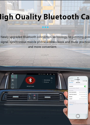 Uckazy 8 Core Wireless Carplay AutoRadio Android 14 For BMW 5 Series F10 F11 2010-2016 CIC NBT Car Multimedia Screen Player GPS Navigation Stereo Carplay Audio - Riparo82