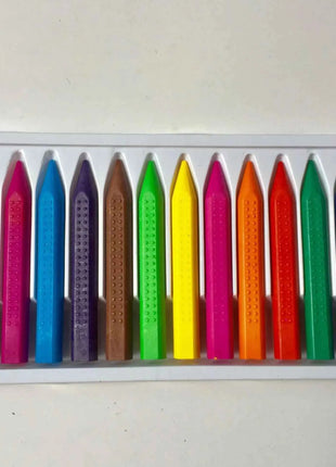 12pcs Color Crayons Do not Dirty Hands Washable Wax Crayon Pencil Marker Oil Painting Drawing Sticks Colored Crayons