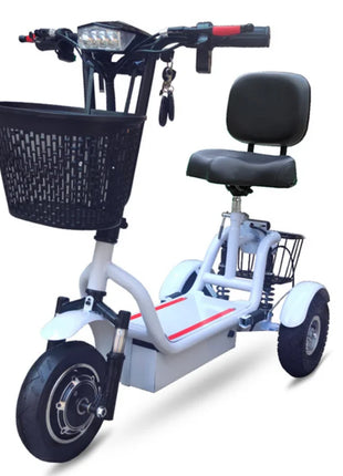Foldable Electric Tricycle Scooter For 2 Person Elderly Adults Women Mini 3 Wheel Mobility Scooter For Adults Electric - Riparo82